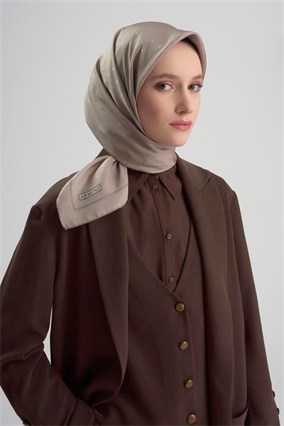 Armine Jakarlı İpek Eşarp Puantiyeli 21Ka8668 2 19