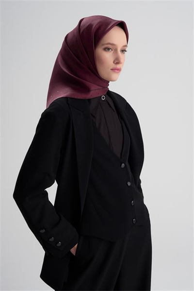 Armine Jakarlı İpek Eşarp Puantiyeli 21Ka8668 2 22