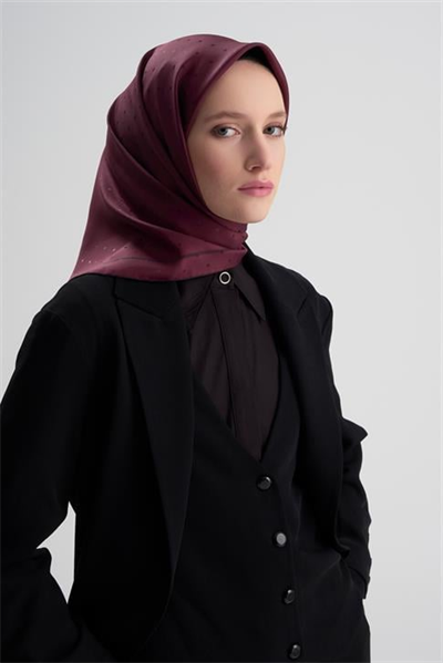 Armine Jakarlı İpek Eşarp Puantiyeli 21Ka8668 2 22