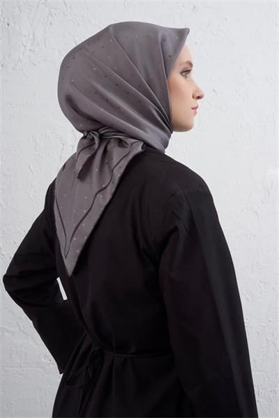 Armine Jakarlı İpek Eşarp Puantiyeli 21Ka8668 2 23