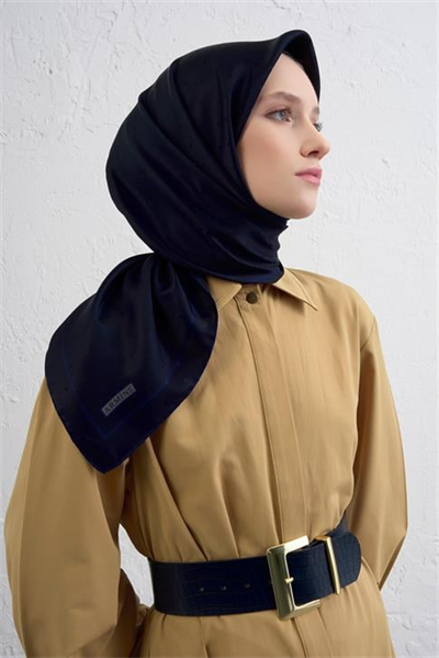 Armine Jakarlı İpek Eşarp Puantiyeli 21Ka8668 2 21