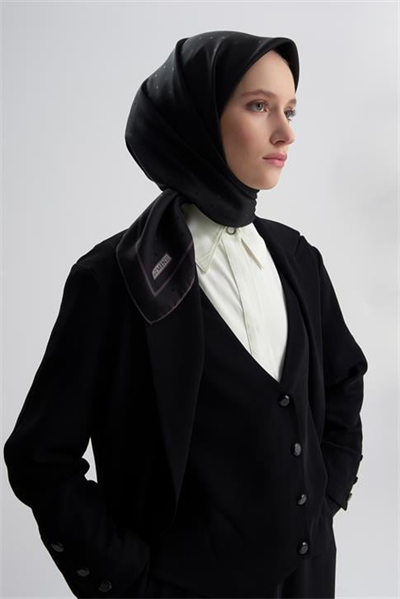 Armine Jakarlı İpek Eşarp Puantiyeli 21Ka8668 2 20