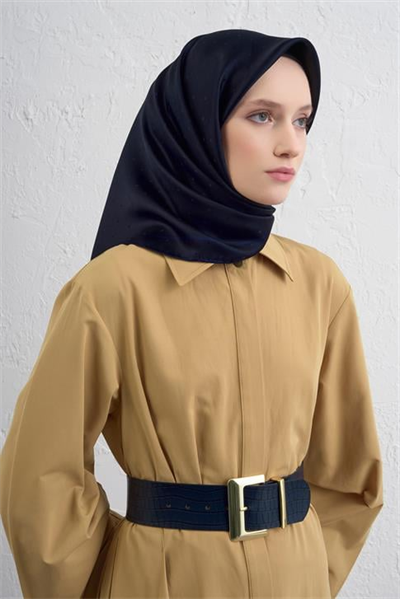 Armine Jakarlı İpek Eşarp Puantiyeli 21Ka8668 2 21