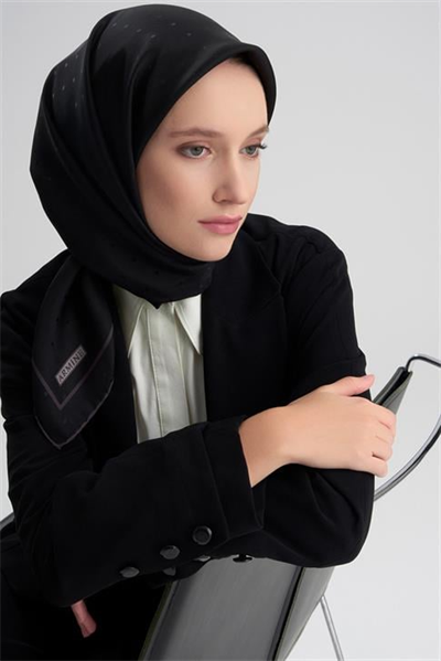 Armine Jakarlı İpek Eşarp Puantiyeli 21Ka8668 2 20
