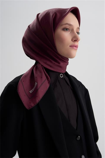 Armine Jakarlı İpek Eşarp Puantiyeli 21Ka8668 2 22