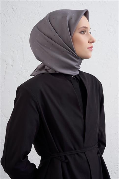 Armine Jakarlı İpek Eşarp Puantiyeli 21Ka8668 2 23
