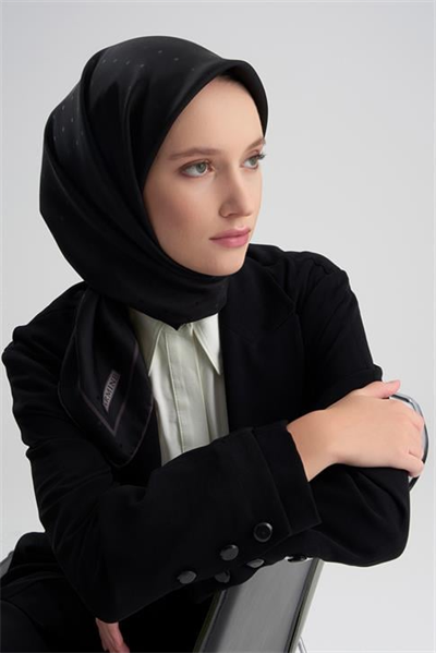 Armine Jakarlı İpek Eşarp Puantiyeli 21Ka8668 2 20