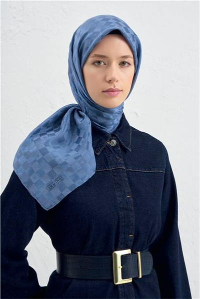 Armine Jakarlı İpek Pamuk Dama Eşarp 26 26