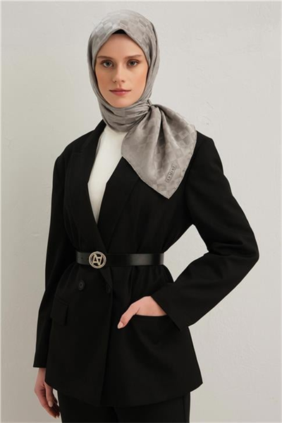 Armine Jakarlı İpek Pamuk Eşarp 2410070