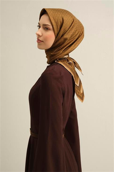 Armine Klasik Desenli Saf İpek Sura Eşarp 9301D 31