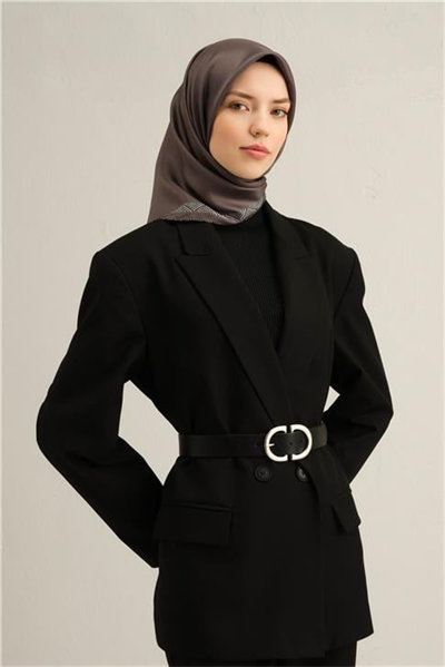 Armine Klasik Desenli Saf İpek Sura Eşarp 9357D 33