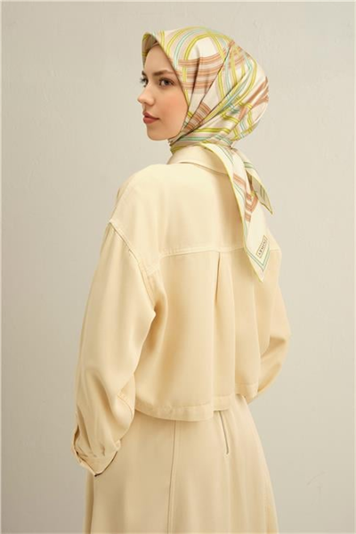 Armine Klasik Desenli Saf İpek Sura Eşarp 9333D 33