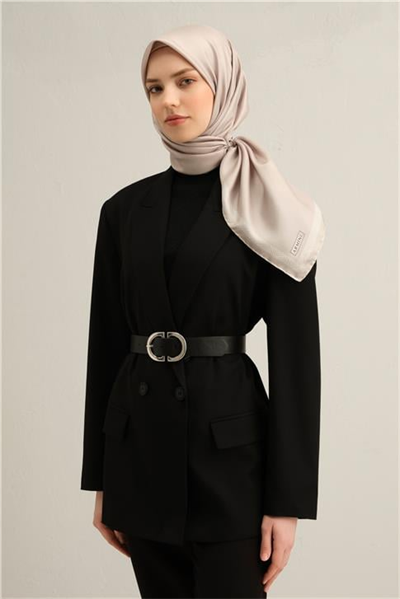 Armine Klasik Desenli Saf İpek Sura Eşarp 9357D 01