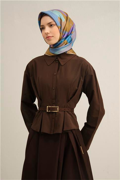 Armine Klasik Desenli Saf İpek Sura Eşarp 9328 31