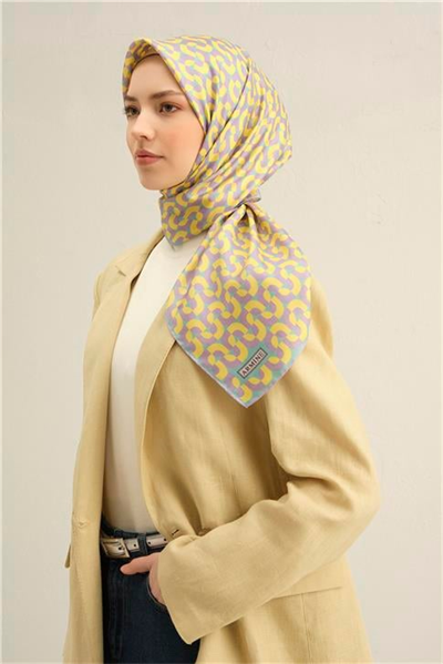 Armine Klasik Desenli Saf İpek Sura Eşarp 9321D 53