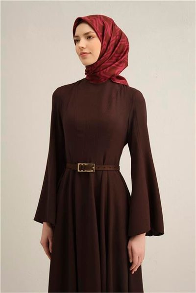 Armine Klasik Desenli Saf İpek Sura Eşarp 9343D 87