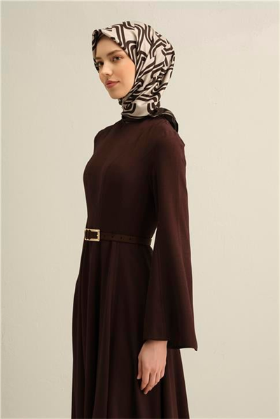 Armine Klasik Desenli Saf İpek Sura Eşarp 9343D 52