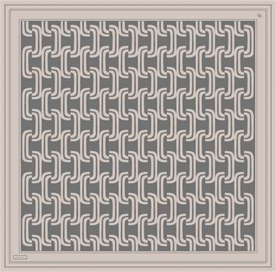 Armine Klasik Desenli Saf İpek Sura Eşarp 9343D 02