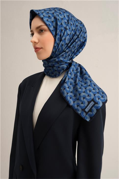 Armine Klasik Desenli Saf İpek Sura Eşarp 9321D 57