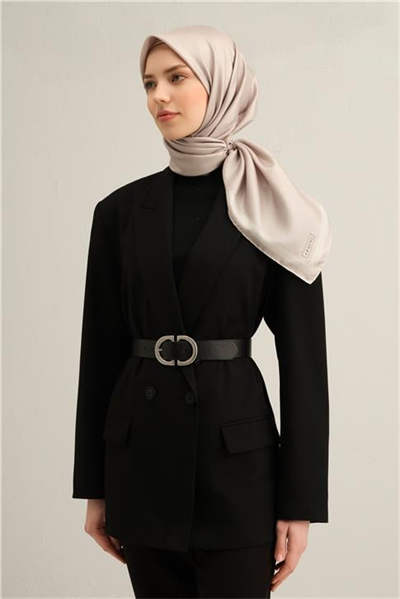 Armine Klasik Desenli Saf İpek Sura Eşarp 9357D 01