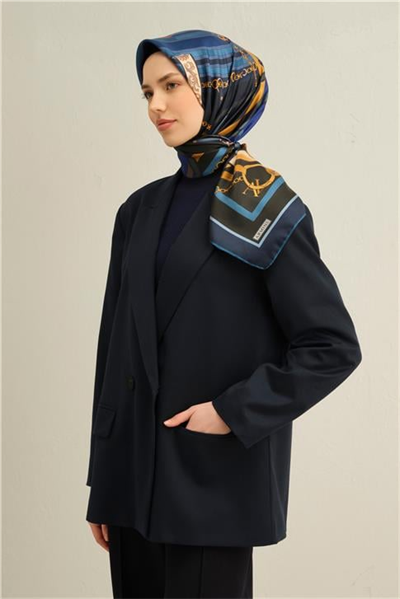 Armine Klasik Desenli Saf İpek Sura Eşarp 9315D 52