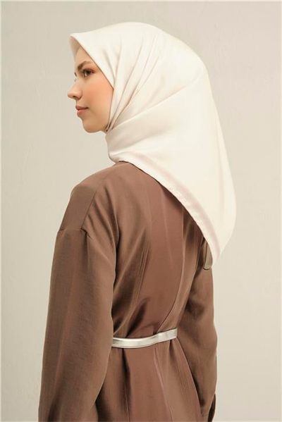 Armine Klasik Desenli Saf İpek Sura Eşarp 9356D 07