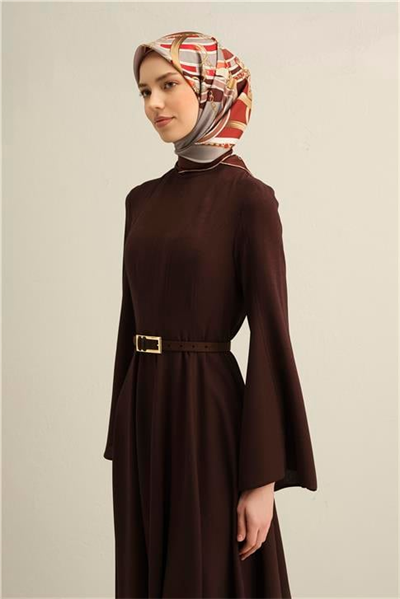 Armine Klasik Desenli Saf İpek Sura Eşarp 9315D 31