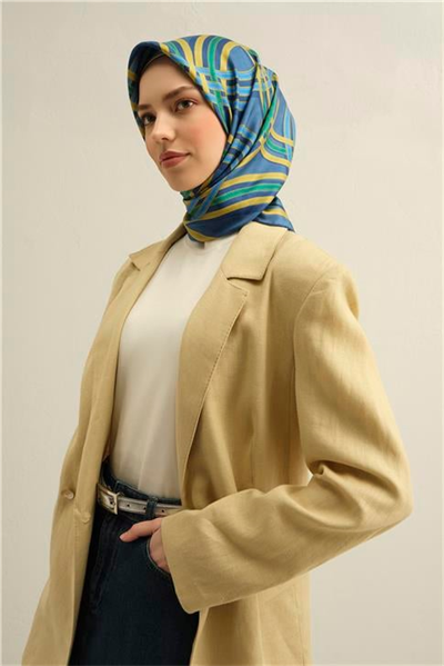 Armine Klasik Desenli Saf İpek Sura Eşarp 9333D 80