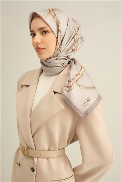 Armine Klasik Desenli Saf İpek Sura Eşarp 9346D 31