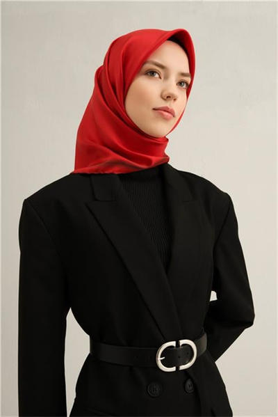 Armine Klasik Desenli Saf İpek Sura Eşarp 9356D 81