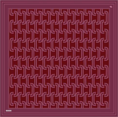 Armine Klasik Desenli Saf İpek Twill Eşarp 9343D 87