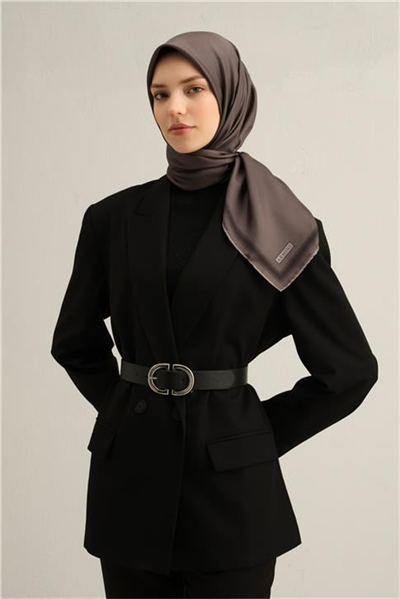 Armine Klasik Desenli Saf İpek Twill Eşarp 9356D 36