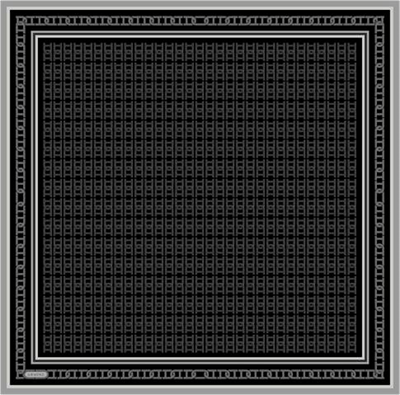 Armine Klasik Desenli Saf İpek Twill Eşarp 9301D 84