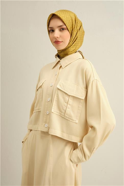 Armine Klasik Desenli Saf İpek Twill Eşarp 9301D 32