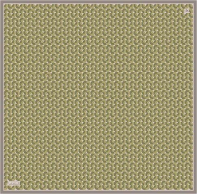 Armine Klasik Desenli Saf İpek Twill Eşarp 9321D 36