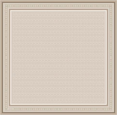 Armine Klasik Desenli Saf İpek Twill Eşarp 9301D 36