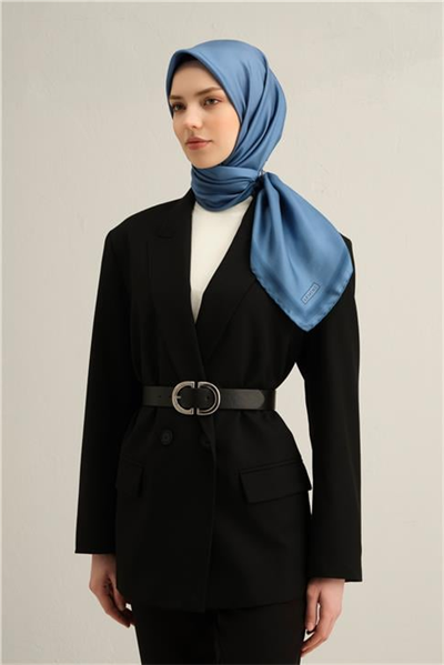 Armine Klasik Desenli Saf İpek Twill Eşarp 9356D 15