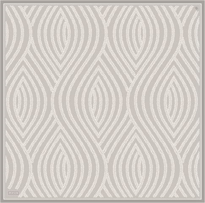 Armine Klasik Desenli Saf İpek Twill Eşarp 9351D 09