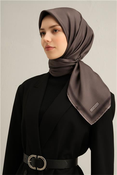Armine Klasik Desenli Saf İpek Twill Eşarp 9356D 36