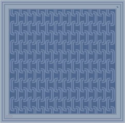 Armine Klasik Desenli Saf İpek Twill Eşarp 9343D 03