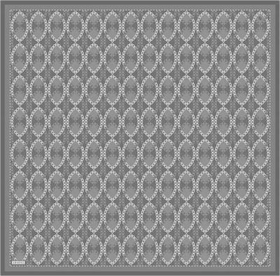 Armine Klasik Desenli Saf İpek Twill Eşarp 9410D 88