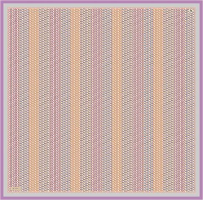 Armine Klasik Desenli Saf İpek Twill Eşarp 9319D 82