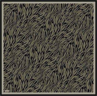 Armine Klasik Desenli Saf İpek Twill Eşarp 9435D 40