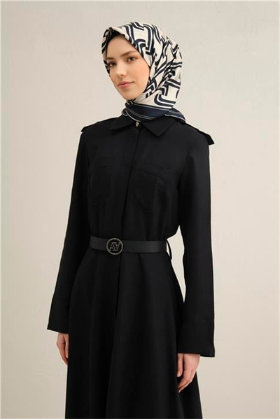 Armine Klasik Desenli Saf İpek Twill Eşarp 9343D 80