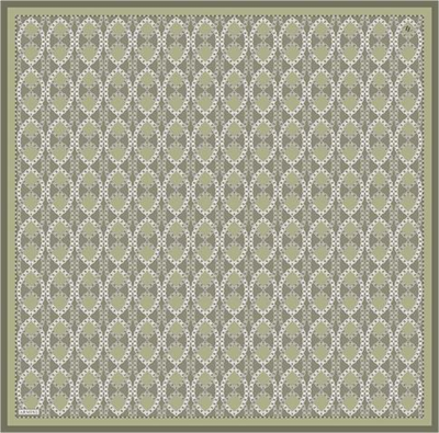 Armine Klasik Desenli Saf İpek Twill Eşarp 9410D 82