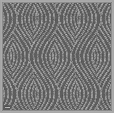 Armine Klasik Desenli Saf İpek Twill Eşarp 9351D 86