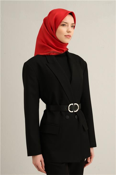 Armine Klasik Desenli Saf İpek Twill Eşarp 9356 81