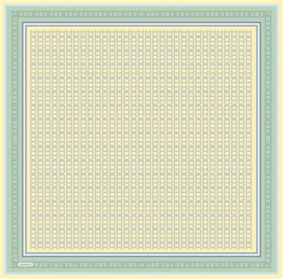 Armine Klasik Desenli Saf İpek Twill Eşarp 9301D 87