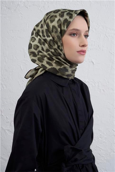 Armine Klasik Desenli Saf İpek Twill Eşarp 9425D 32