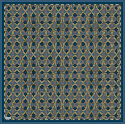 Armine Klasik Desenli Saf İpek Twill Eşarp 9410D 55